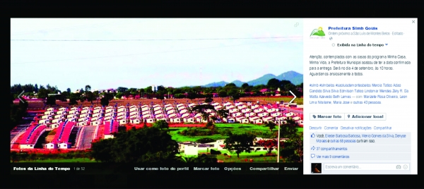 Entrega das casas populares PMCMV em São Luís de Montes Belos