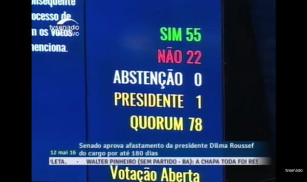 Dilma Rousseff é afastada pelo Senado por até 180 dias e Temer assume a presidência do Brasil