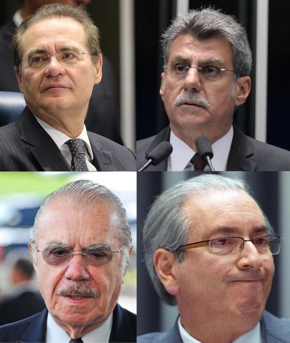 Janot pede a prisão de Renan, Cunha, Sarney e Jucá