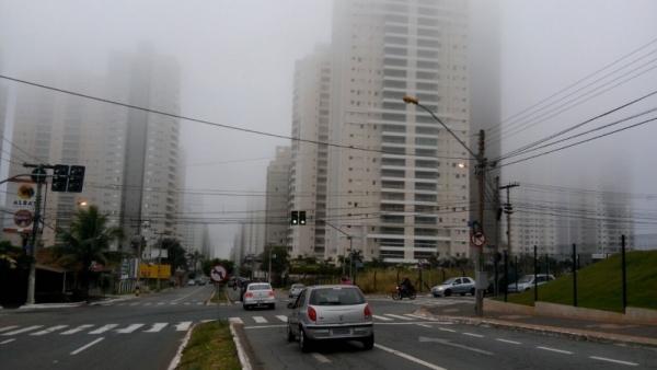 Frente Fria: Goiânia  e interior amanhecem cobertos por neblina